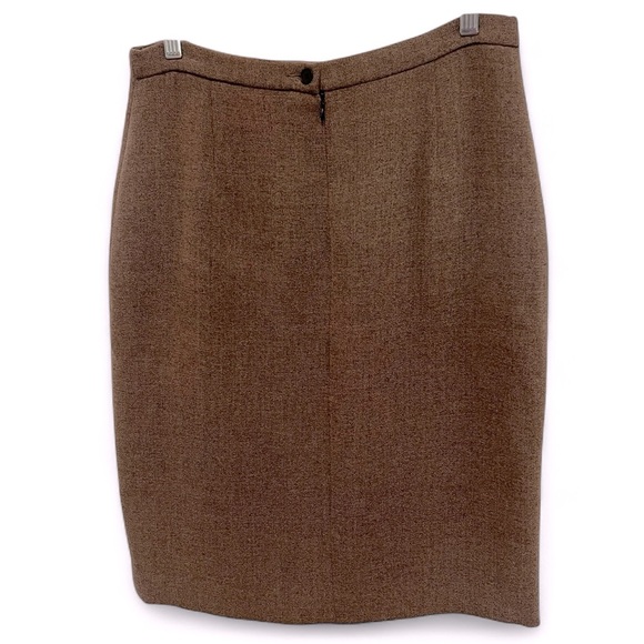 NWT Garfield & Marks Khaki Pencil Skirt with back slit size 8 - Picture 2 of 13